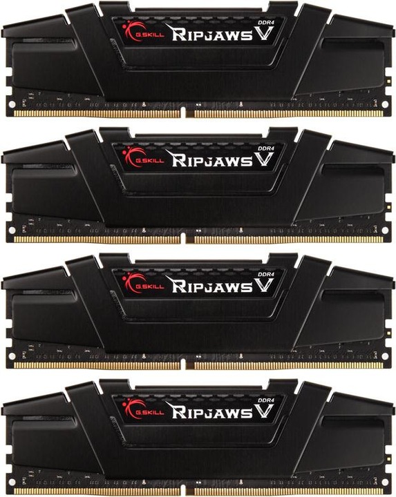 Productafbeelding G.Skill Ripjaws V (4 x 16GB, 3200 MHz, DDR4 RAM, DIMM 288 pin)
