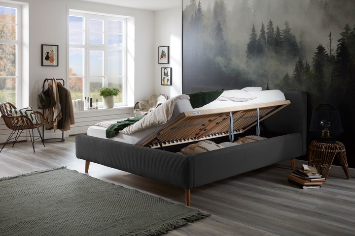 Immagine prodotto Meise Möbel Letto imbottito Mattis con rete (160 x 200 cm)