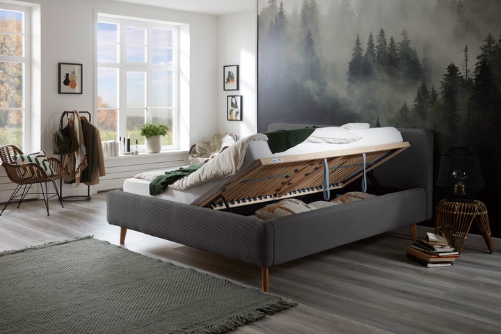 Immagine prodotto Meise Möbel Letto imbottito Mattis con rete (160 x 200 cm)