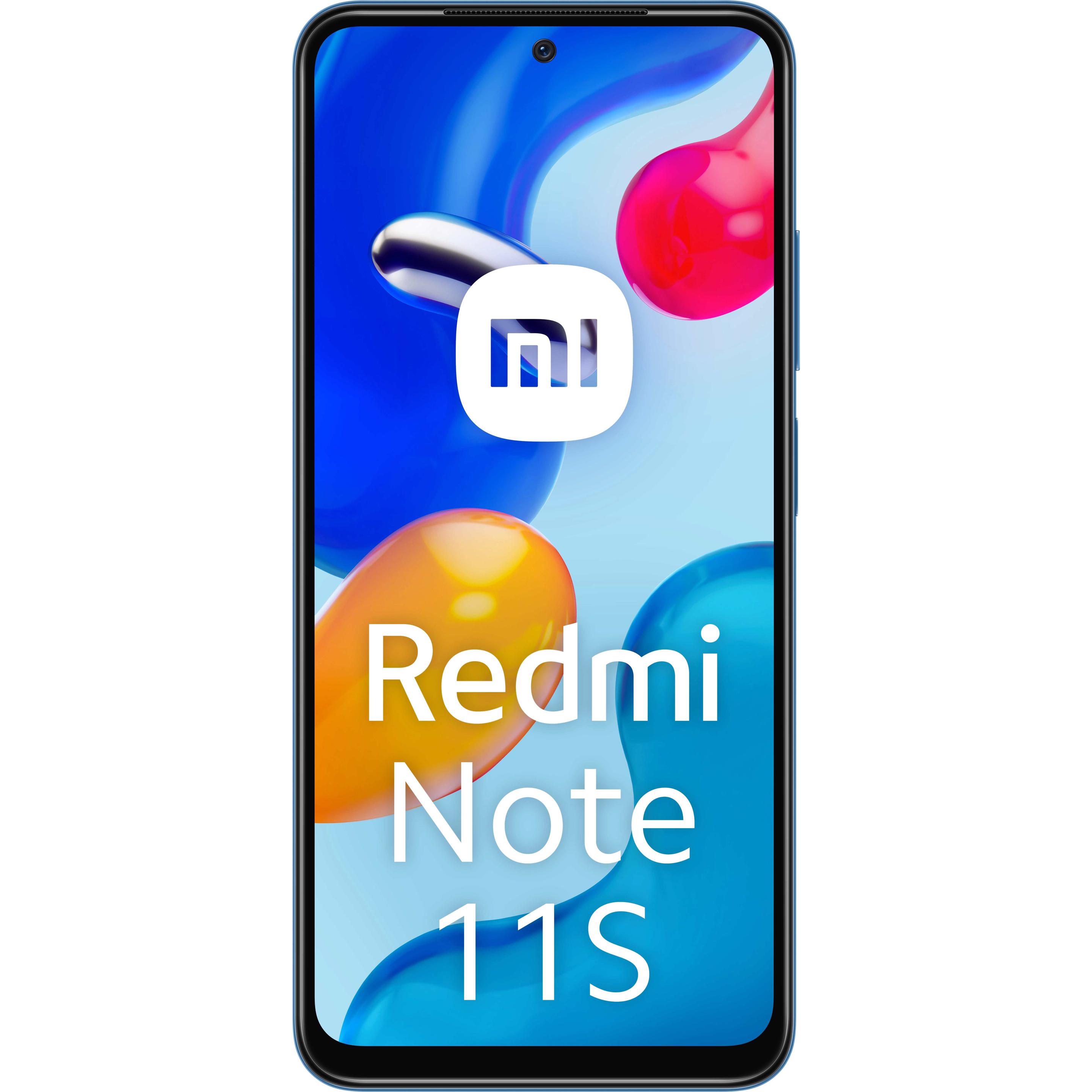 Xiaomi Redmi Note 11S (128 GB, Twilight Blue, 6.43", Dual SIM, 108 Mpx, 4G), Smartphone, Blau