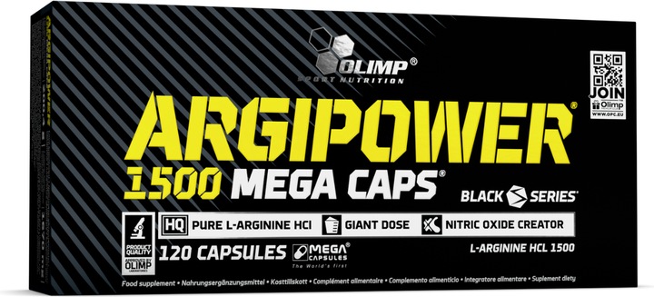 Actual product image Olimp Sport Nutrition Argi Power Mega Caps (120 Caps, 180g) (1 Piece, Capsules, 180 g)