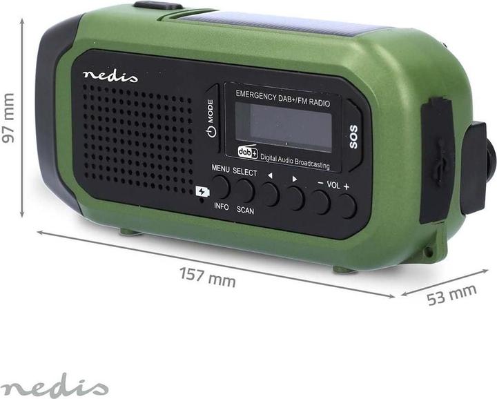 Actual product image Nedis Emergency radio (DAB+, FM)