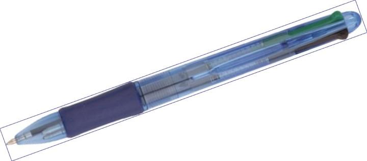 Produktbild Q-Connect Vierfarbenkugelschreiber (Blue, 1 x)