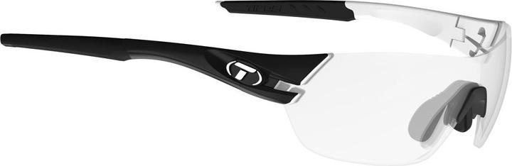 Actual product image Tifosi Unisex Slice Sunglasses Sunglasses, Black White/Phototec Light Night Lens, One Size