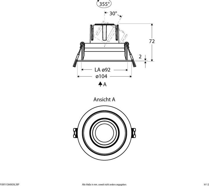 Produktbild EVN LED-Deckeneinbaustrahler (750 lm)