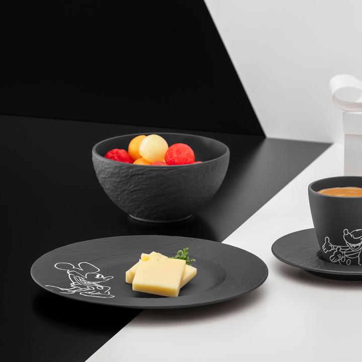 Produktbild Villeroy & Boch Frühstücks-/Dessertteller, 2-teilig Manufacture Rock - Mickey Mouse (2x, 21.70 cm)