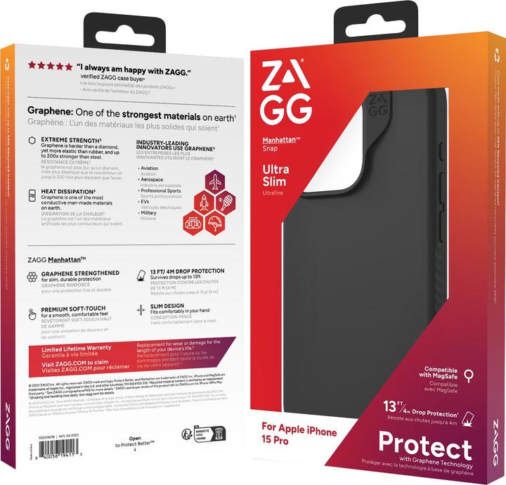 Produktbild Zagg Cases Manhattan Snap (Apple iPhone 15 Pro)