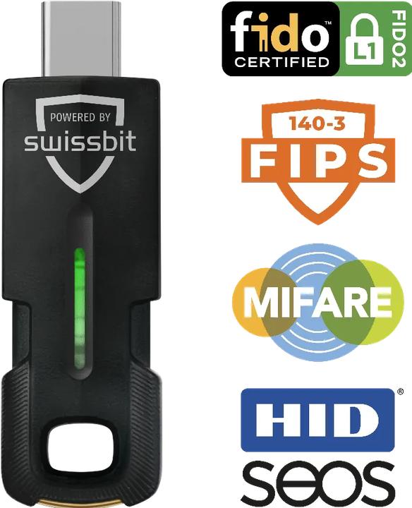 Produktbild Swissbit iShield Key 2 FIDO2 MIF USB-C