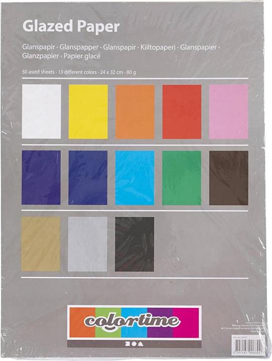Actual product image Creativ Company Glossy paper - assortment (80 g/m², 1x)