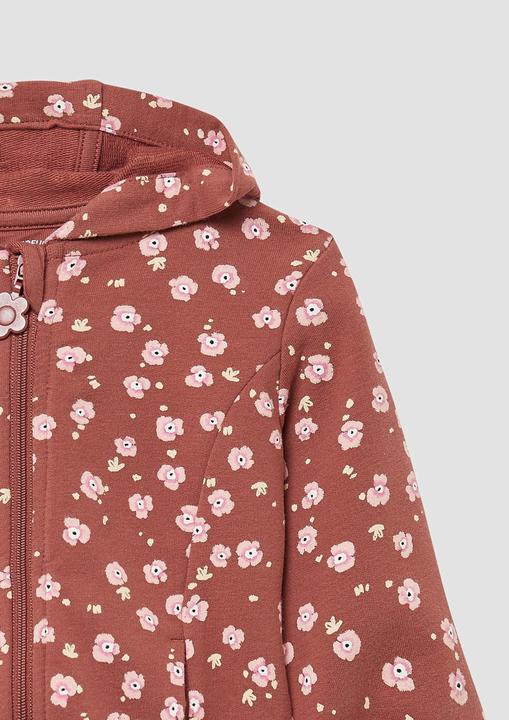Immagine prodotto S.Oliver Sweatshirt Jacke Leichte Sweatjacke mit Kapuze und Glitzer-Details (74)