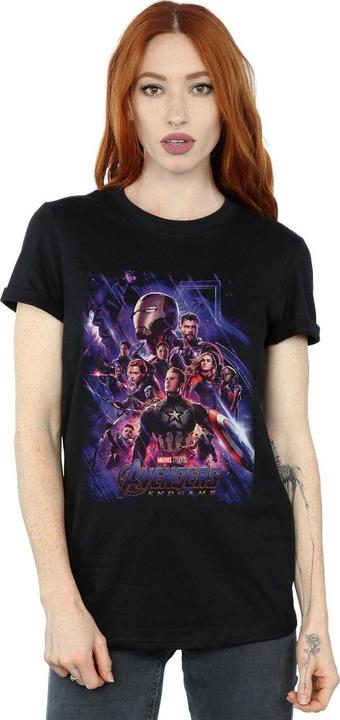 Immagine prodotto Maglietta Boyfriend in cotone da donna/ragazzo Avengers Endgame Movie Poster (S)