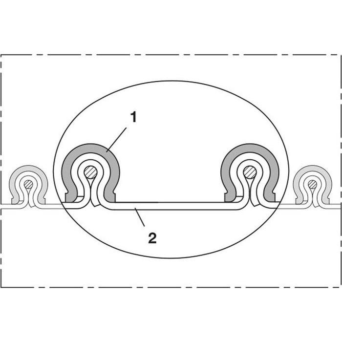 Thumbnail - Norres, Industriestaubsauger Zubehör, PVC-Saugschlauch Innen-Ø 1000 mm Aussen-Ø 1012 mm 6 mm Länge 6 m