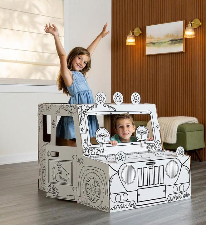 Actual product image Fellowes XL Dino Truck Speelhuis