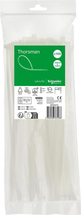 Actual product image APC Cable ties 250X4.8 PU 100 Colour clear (250 mm, 100 pcs.)