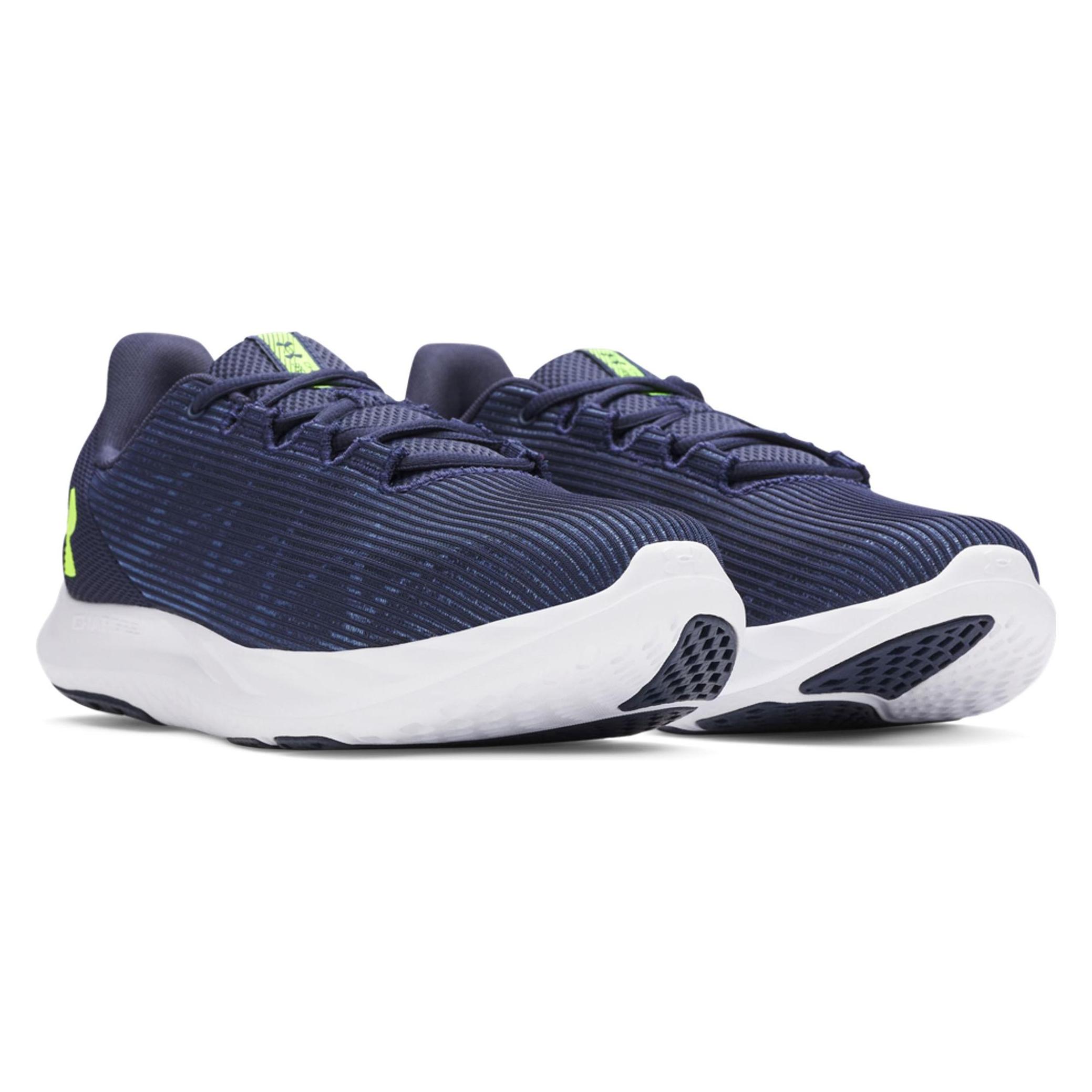 Under Armour, Herren, Laufschuhe, Geladene Geschwindigkeit Schnell (44), Blau, Schwarz, Gelb