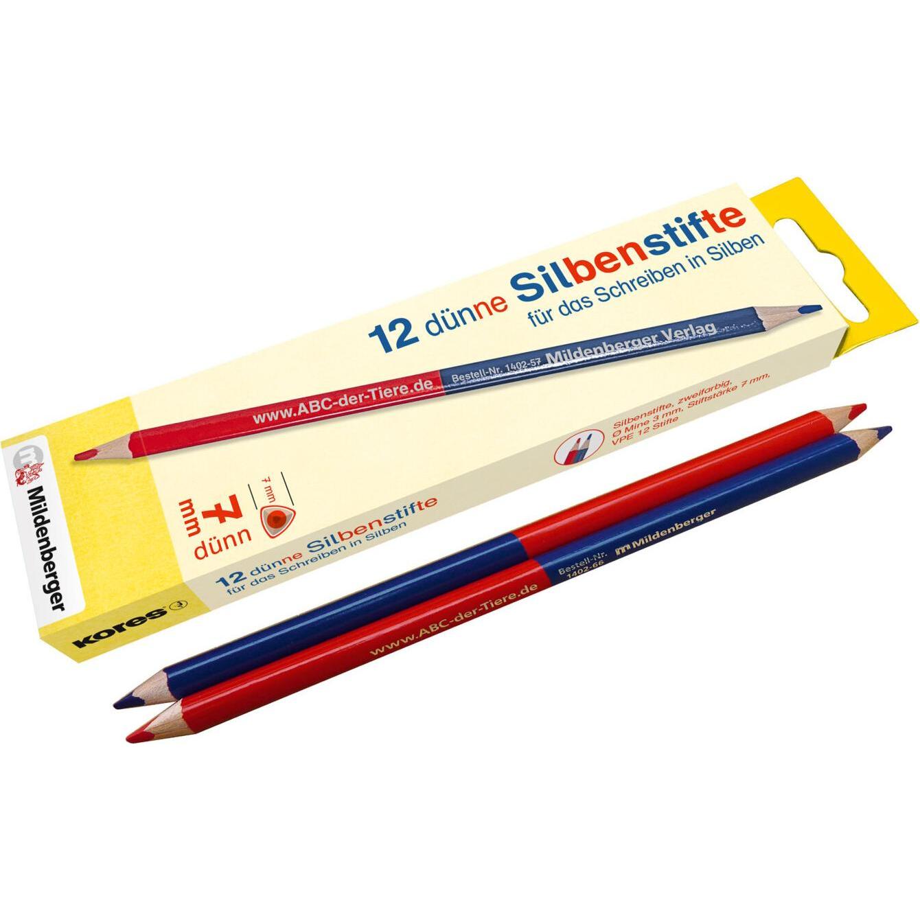 Mildenberger, Malstifte, KORES Deutschland GmbH:12 dünne Silbens (Mehrfarbig, 12 x)