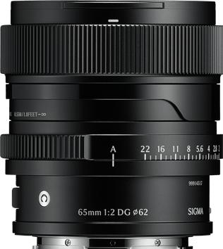 Immagine prodotto Sigma 65mm F2,0 DG | Contemporary (L-Mount) (Silver) (L-mount, Full-frame)
