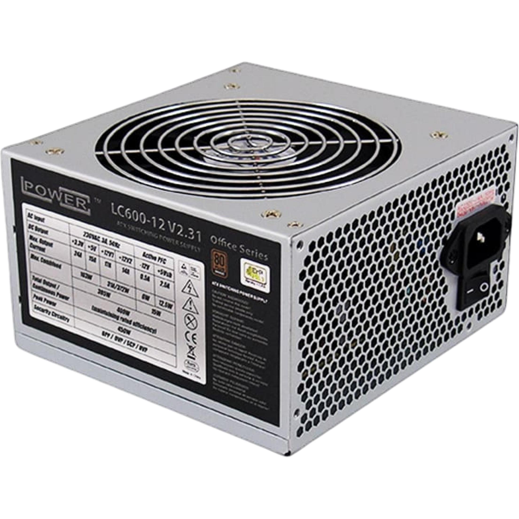 LC-Power Lc600-12 (450 W), Alimentatore PC, Grigio