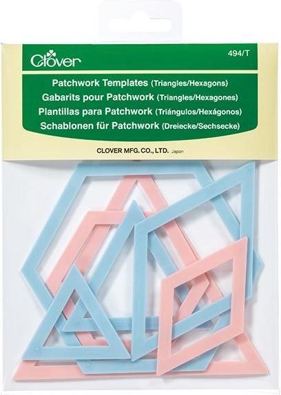 Actual product image Clover Triangle and hexagon template