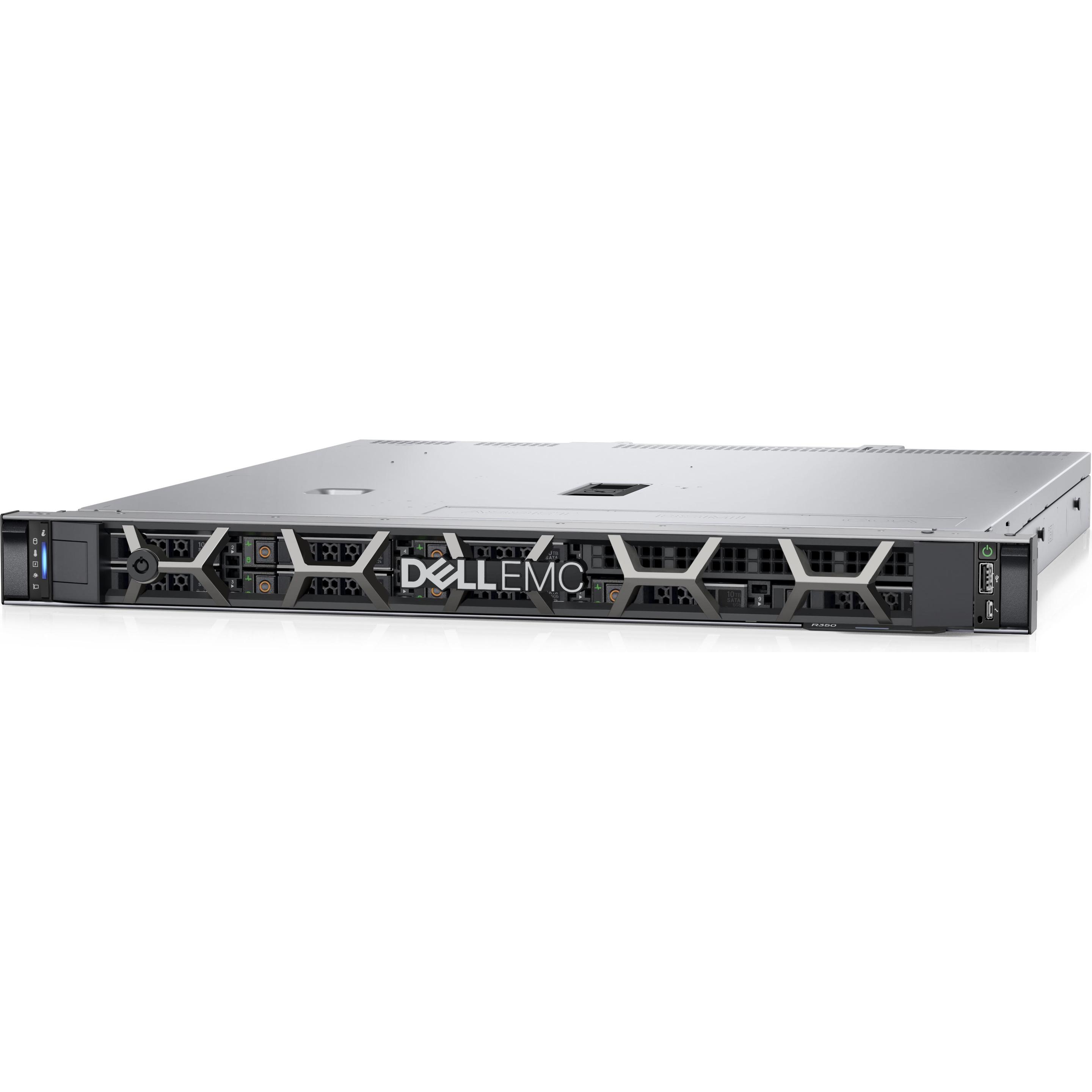 Dell R350 .5' E-2334  1 (Intel Xeon E-2334, 16 GB, Rack Server), Server