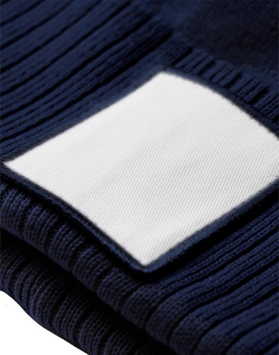 Actual product image Beechfield Pom Pom Appliqué Patch Beanie (One size)