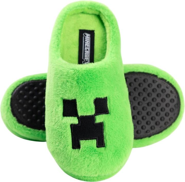 Actual product image Minecraft Boys Creeper Printed Slippers (31)