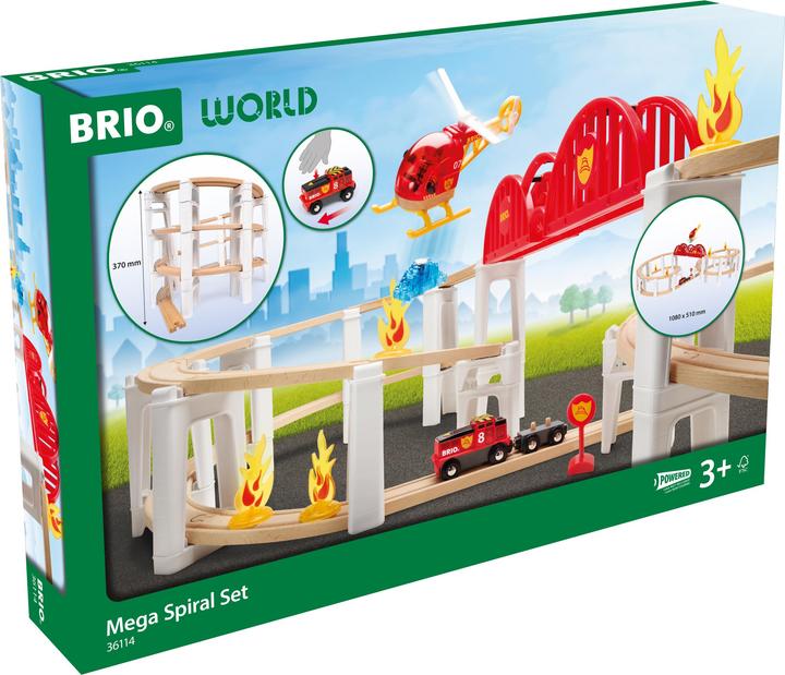 Actual product image Ravensburger BRIO World – 36114 Grosses Spiralenset| Spielzeuglok-Set für Kinder ab 3 Jahren