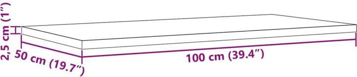 Image du produit vidaXL Tischplatte (100 x 50 cm)