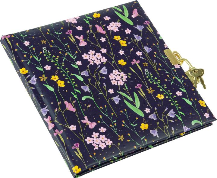 Produktbild Goldbuch Tagebuch 16,5x16,5cm Meadow Miracles Blue (16.5 x 16.5 cm, Blanko, Harter Einband)