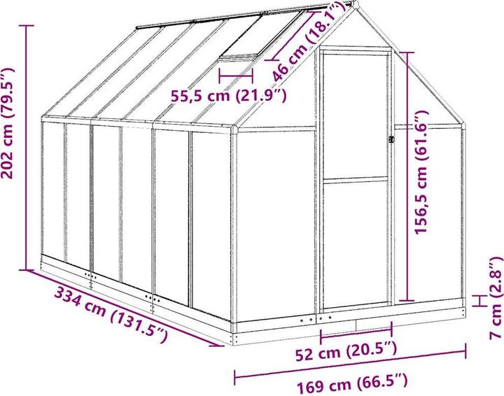 Immagine prodotto vidaXL Gewächshaus