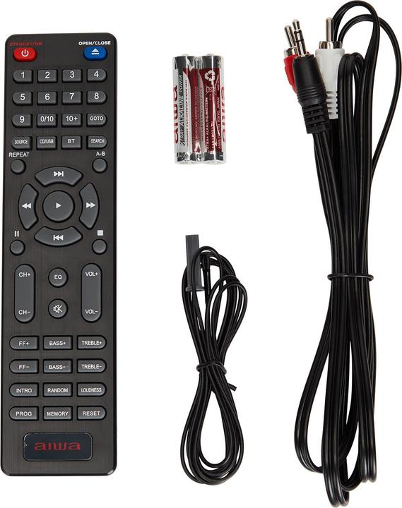 Actual product image Aiwa MCBT-350 Micro Hi-Fi System, black (Bluetooth, CD player, 2x 10 W)