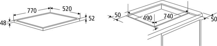 Immagine prodotto PKM EB-C5-3KBTCF (77 cm, Piano cottura in vetroceramica)
