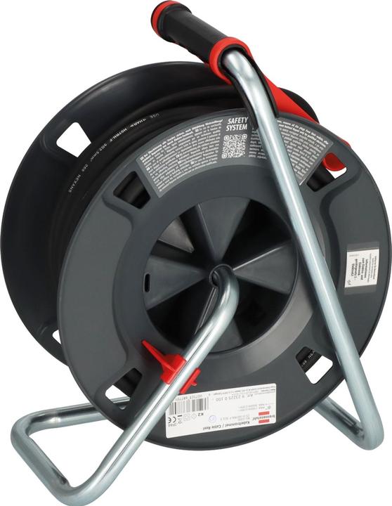 Produktbild Brennenstuhl 9232250100 Kabeltrommel 25 m Schwarz Schutzkontakt-Stecker (25 m, 2.50 mm²)