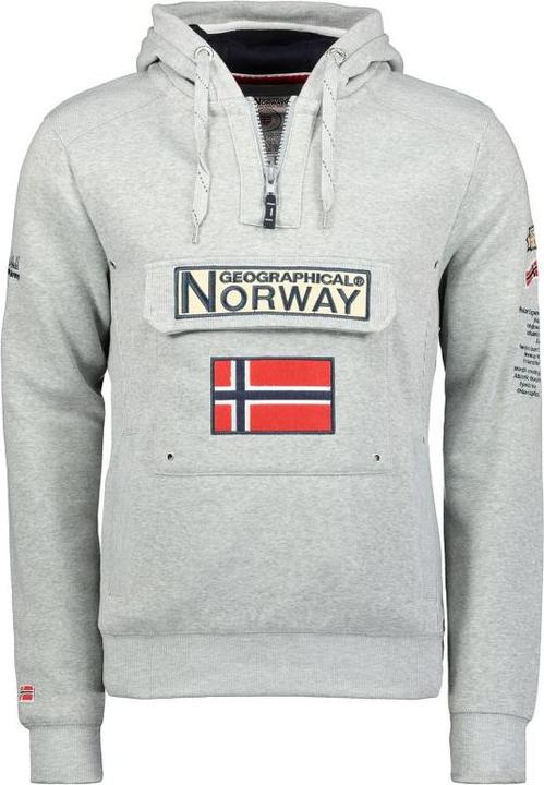 Geographical Norway 3/4 Gymclass sweatshirt 100 M WU4184H/GN B-Grey