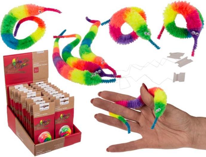 Actual product image Magni Magic rainbow worm 22cm