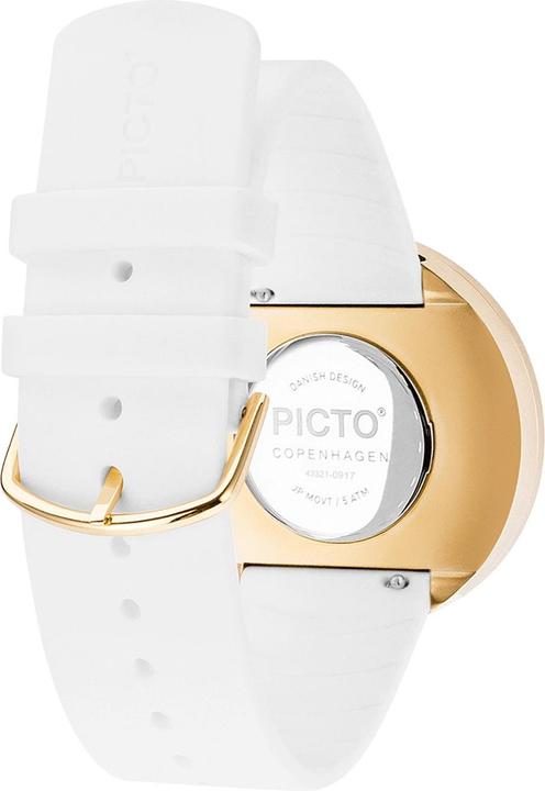 Immagine prodotto Picto 43321-0220G White Silicone Unisex 40mm 5ATM