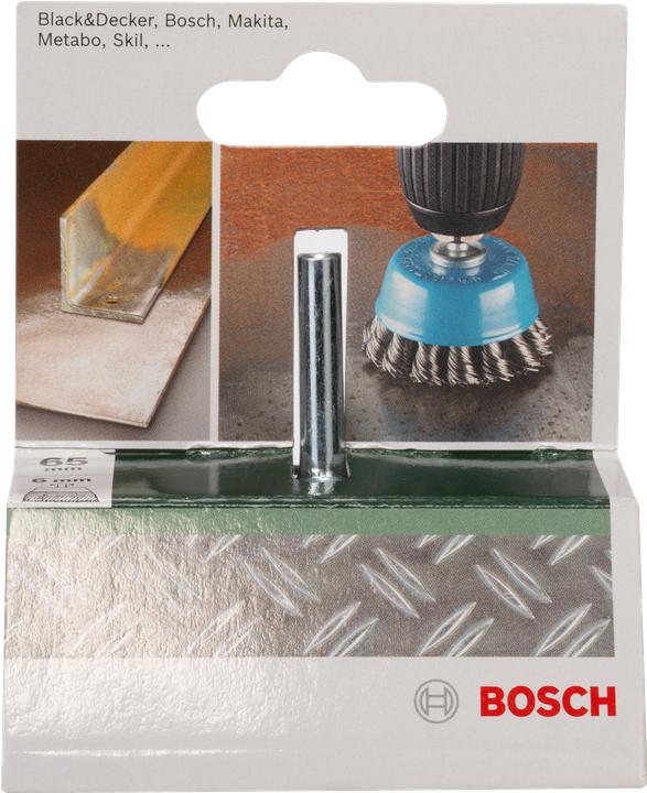 Produktbild Bosch Zubehör Topfbürste für Bohrmaschinen – Gezopfter Draht, 65 mm