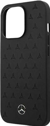 Immagine prodotto Mercedes MEHCP12LPSQBK Custodia rigida per iPhone 12 Pro Max 6,7" in pelle nera con motivo a stelle (Apple iPhone 12 Pro Max)