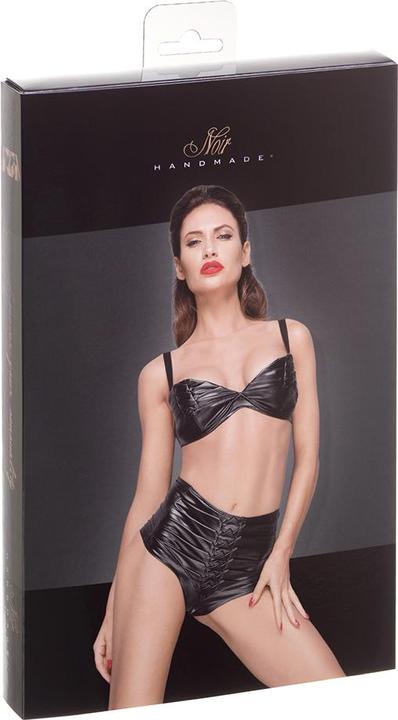 Produktbild Noir Handmade High waist wetlook shorts with handmade pleats (3XL, 4XL)