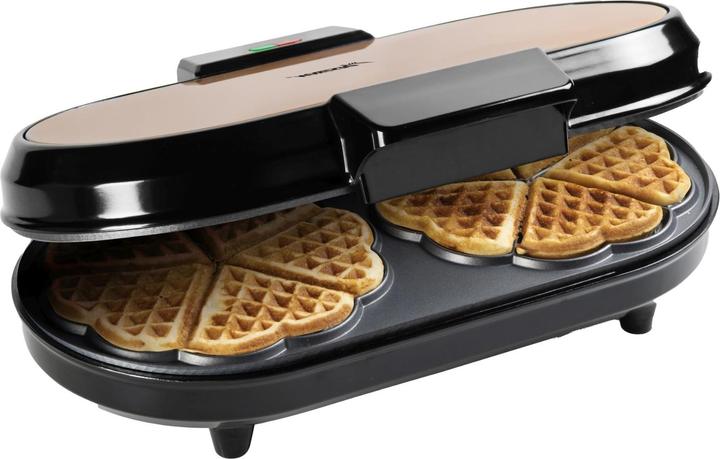 Image du produit Bestron Double gaufrier pour gaufres classiques en forme de coeur