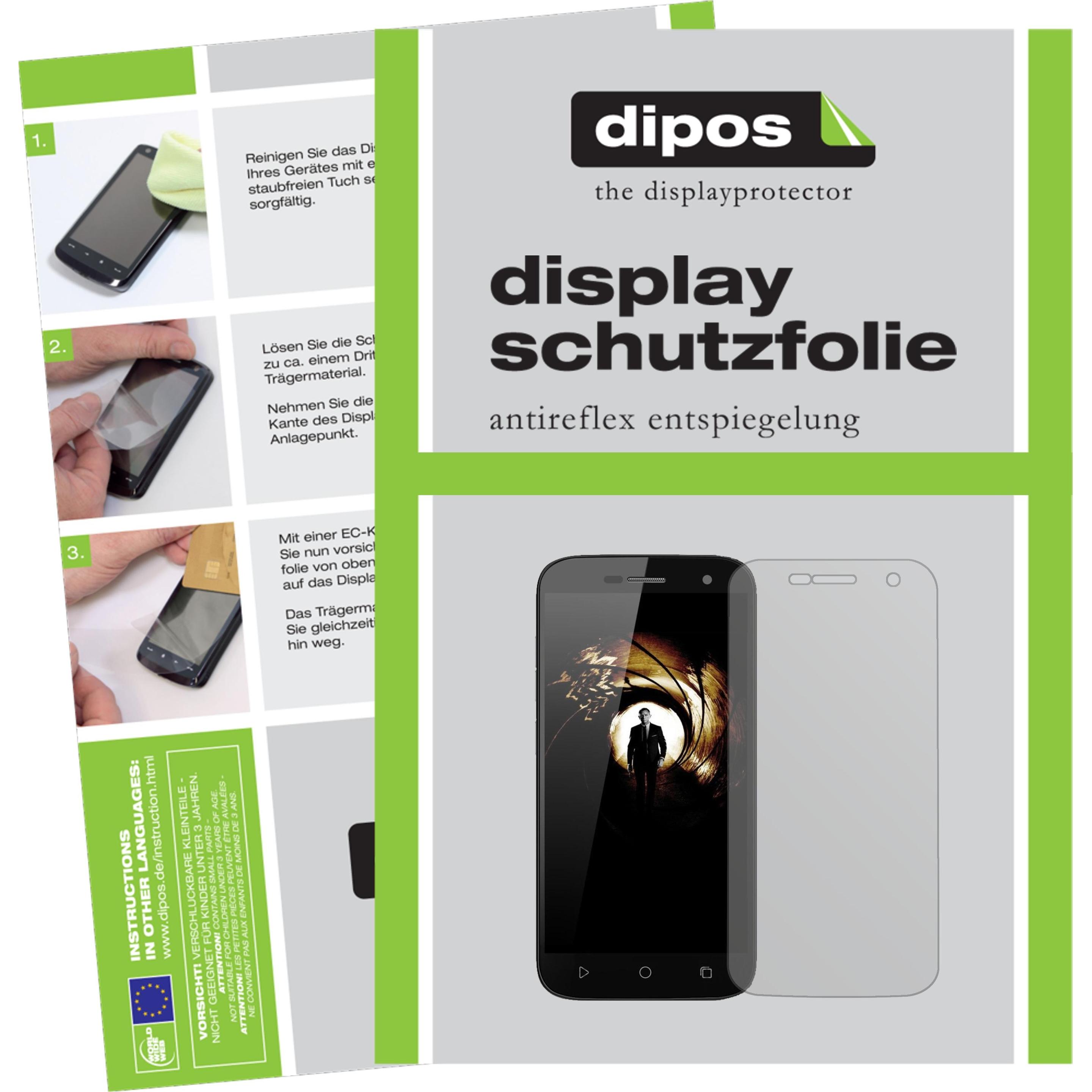 Thumbnail - Dipos Displayschutzfolie Antireflex (2 Stück, Ulefone U007 Pro), Smartphone Schutzfolie, Transparent