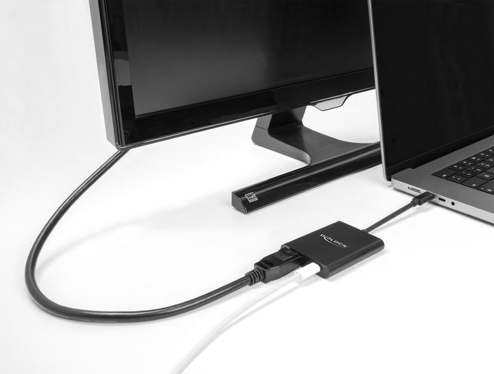 Produktbild Delock USB Type-C™ Adapter zu DisplayPort (DP Alt Mode) 8K mit HDR und Power Delivery 60 W (DP, 13 cm)