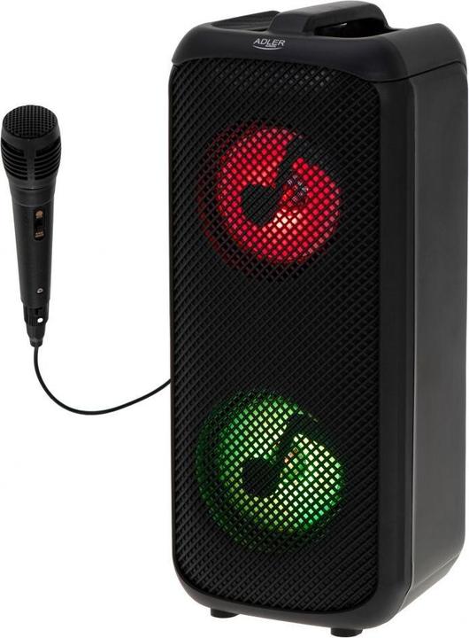 Produktbild Adler Speaker with radio | AD 1903 | 2x5 W | Bluetooth | Black | Portable | Wireless connection