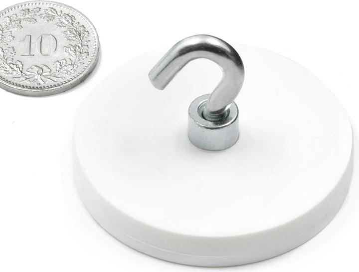 Produktbild Supermagnete Magnetsystem gummiert mit Haken