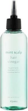 Actual product image A'Pieu Mint Scalp Hair Vinegar 6.76 fl oz 200ml - Clarifying and Cooling for Greasy Hair and Oily Sc (200 ml)