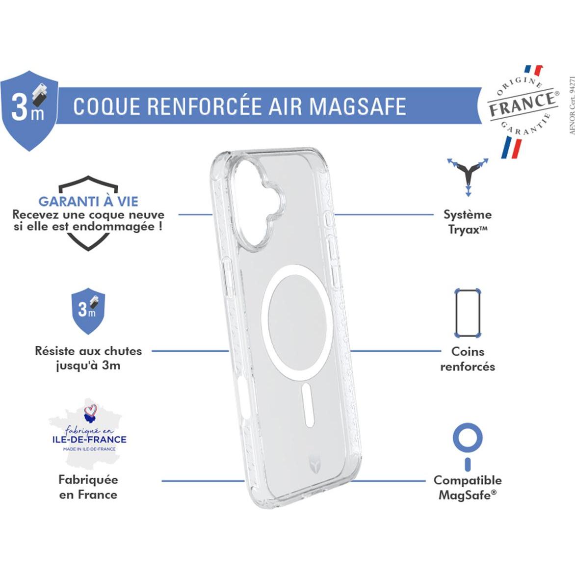 Thumbnail - Force Case Air MagSafe Case (Apple iPhone 16), Smartphone Hülle, Transparent