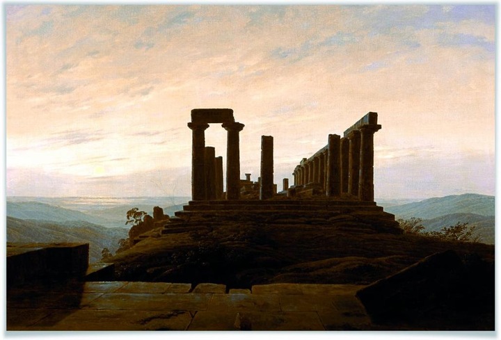 Image du produit Trenddeko Friedrich - Le temple de Junon à Agrigente (90 x 60 cm)