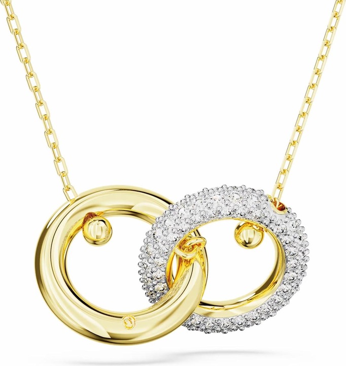 Produktbild Swarovski Dextera Halskette Verschlungener Reif Weiss Gold (Swarovski Metall, 38 - 45 cm)