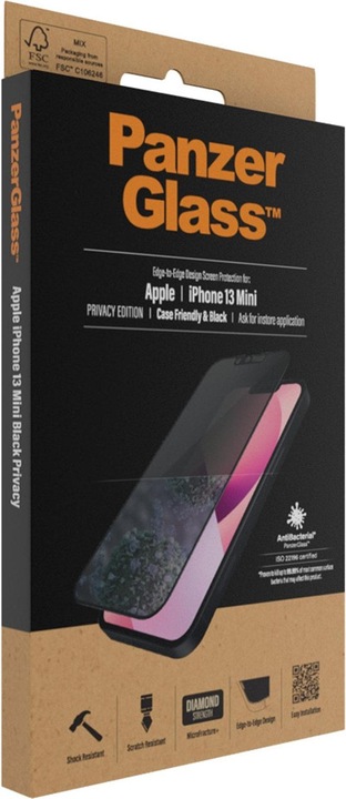 Actual product image PanzerGlass Privacy (1 Piece, Apple iPhone 13 mini)