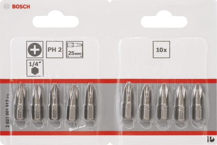 Productafbeelding Bosch Professional Zubehör Dwarsliggende bit PH 2 Accessor (Cross Phillips PH)